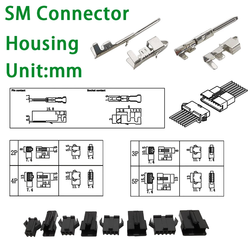 Pin Header Crimp Terminals Electrical Wire Connector