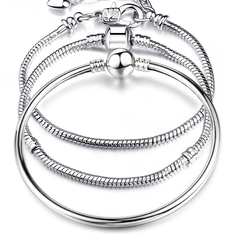 TINGN Initial Charm Bracelets for Women Gifts Initial Charms Bracelet  Stainless Steel Bangle Bracelet Birthday Christmas Jewelry Gift for Women  Teen