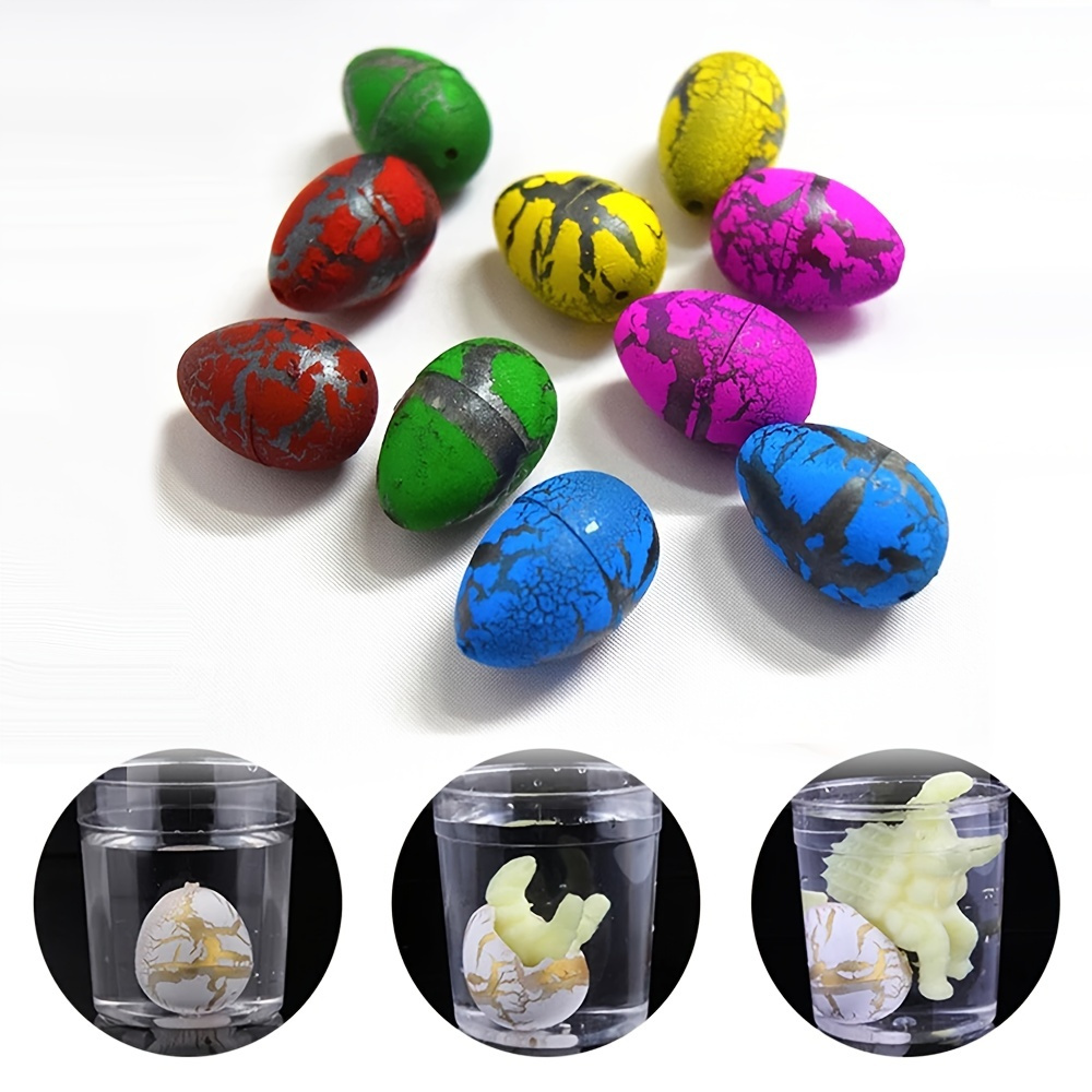 

5pcs Magic Hatching Growing Animal Dinosaur Eggs, Small Colored Water-swelling Hatching Dinosaur Eggs