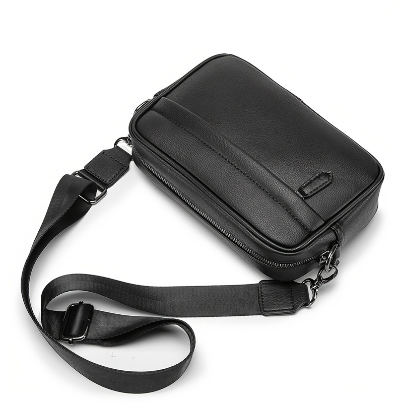 Hamster Small Chest Bag Men's Crossbody Bag Black – Poketz