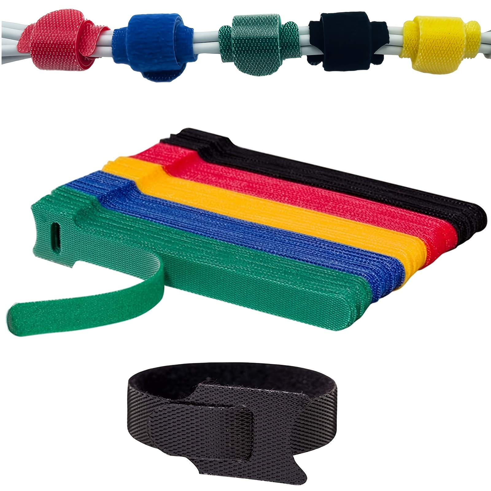 Wrap N Strap 6 Adjustable Straps for Cords and Cables, Cable Straps -   Canada