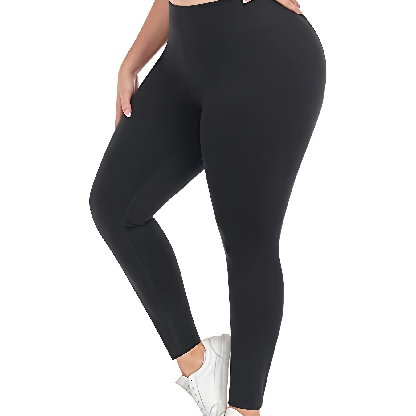 nsendm Unisex Pants Adult plus Size Yoga Pants for Women 5xl Women's Split  Exercise Stretch High Solid Pants Yoga Pants plus Size for Women(Black, L)
