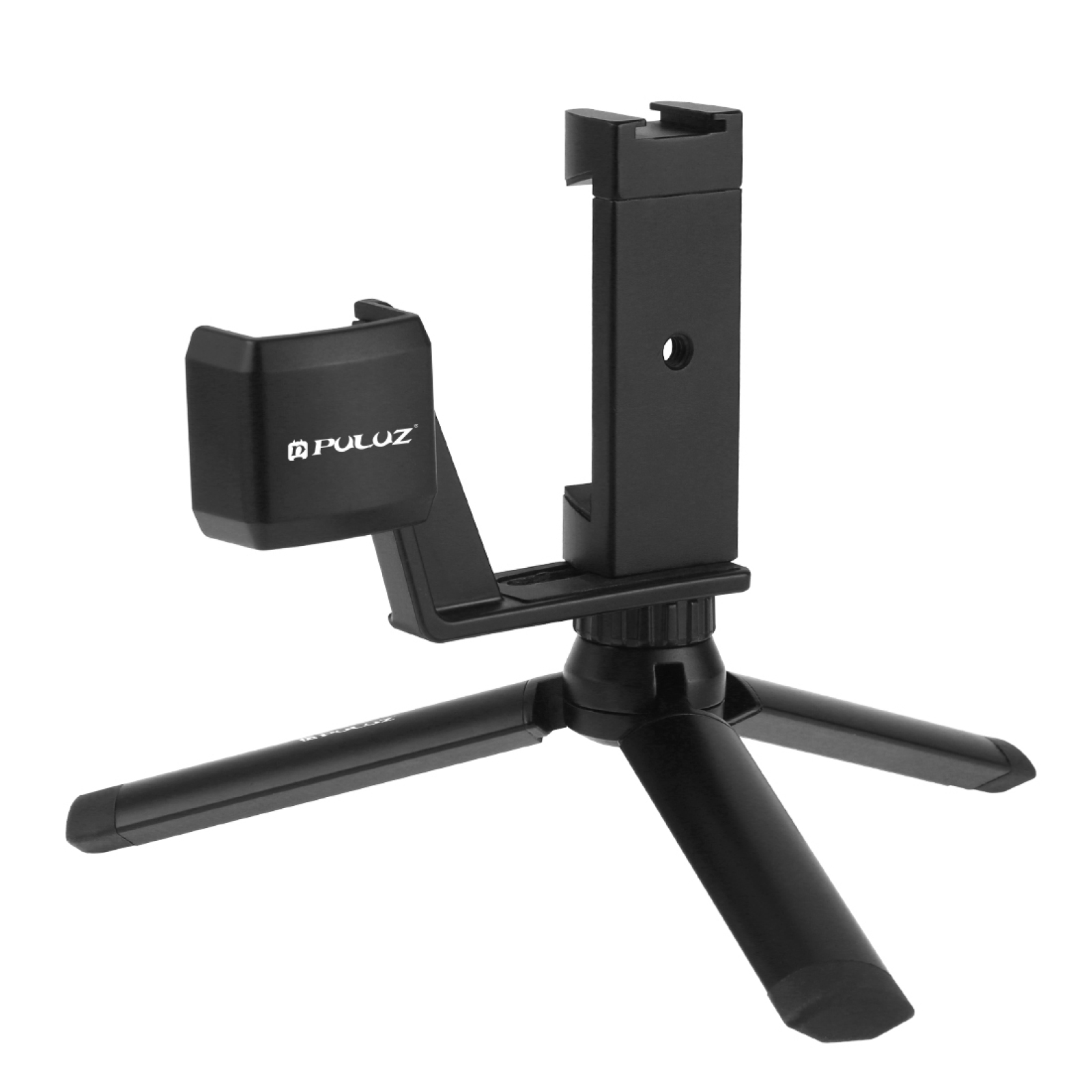 PULUZ Mini Portable Folding Tripod & Phone Clip Tripod Phone