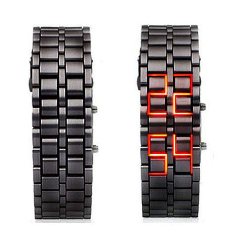 Elektronische Uhr Led anzeige Novelty In Rot Blau Led Lava - Temu Germany