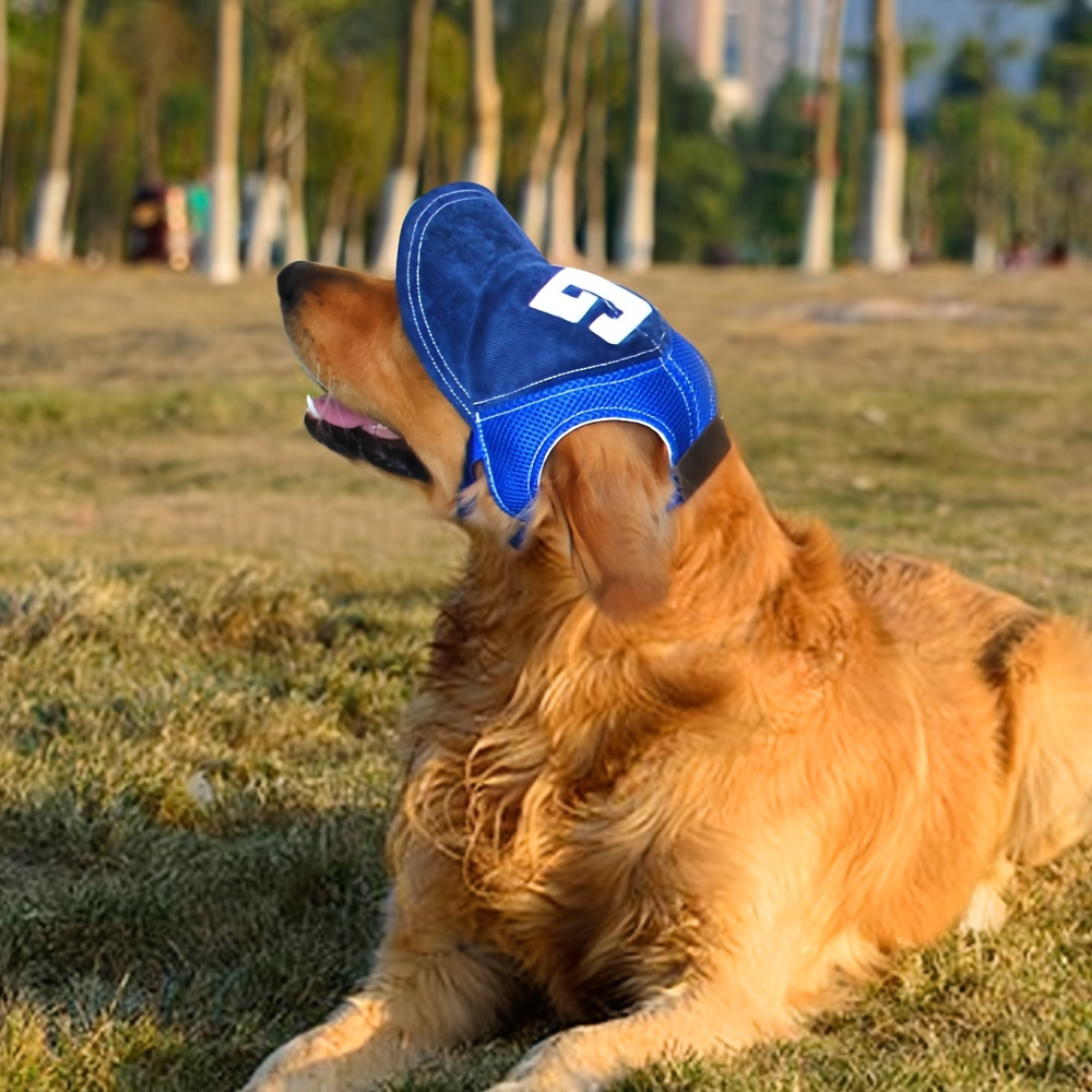 Dog Baseball Cap Outdoor Pet Sun Hat Summer Canvas Visor Puppy Cat - Size  S-M-L~