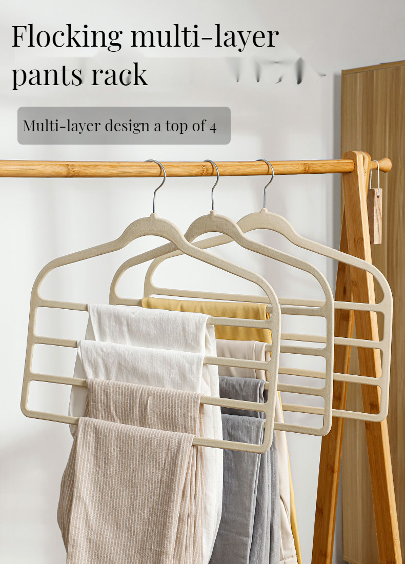 Fairy Daily Wholesale Mutifuctional Velvet Hanger Velvet Pant