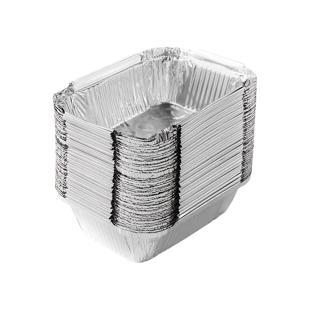 Aluminum Foil Pans - 10x13 Heavy Duty Half Size Deep Foil Pan - Disposable  Aluminum Baking Pans - Tin Foil Pans for Storing, Heating, and Preparing  Food 
