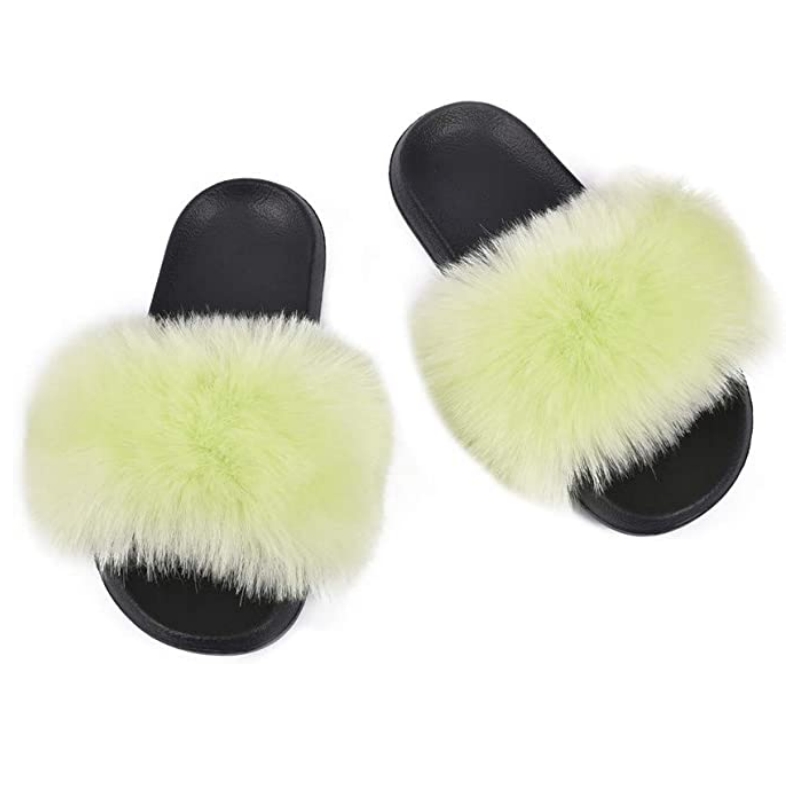 Neon 2025 fur slides