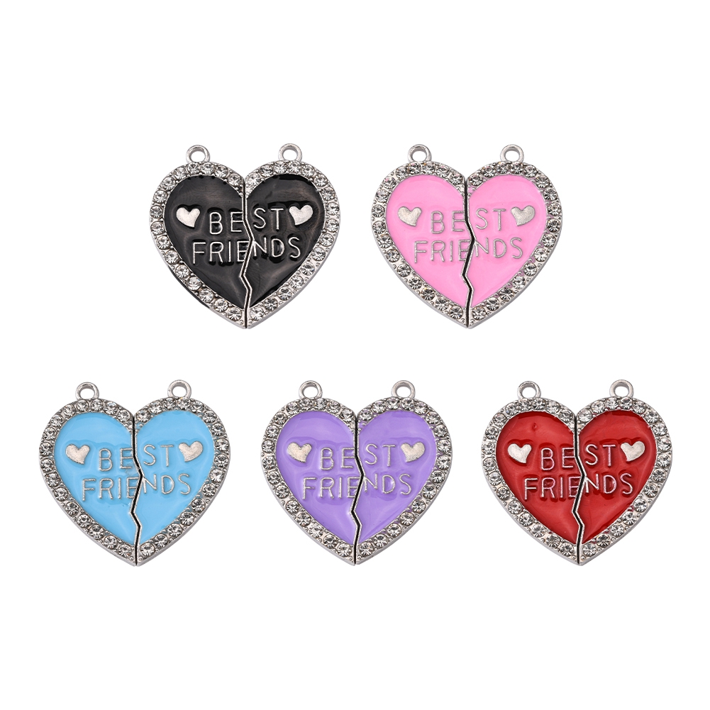 TEMU 5 Sets Of Alloy Friendship Pendants Suitable For Jewelry Bracelet And Necklace Making