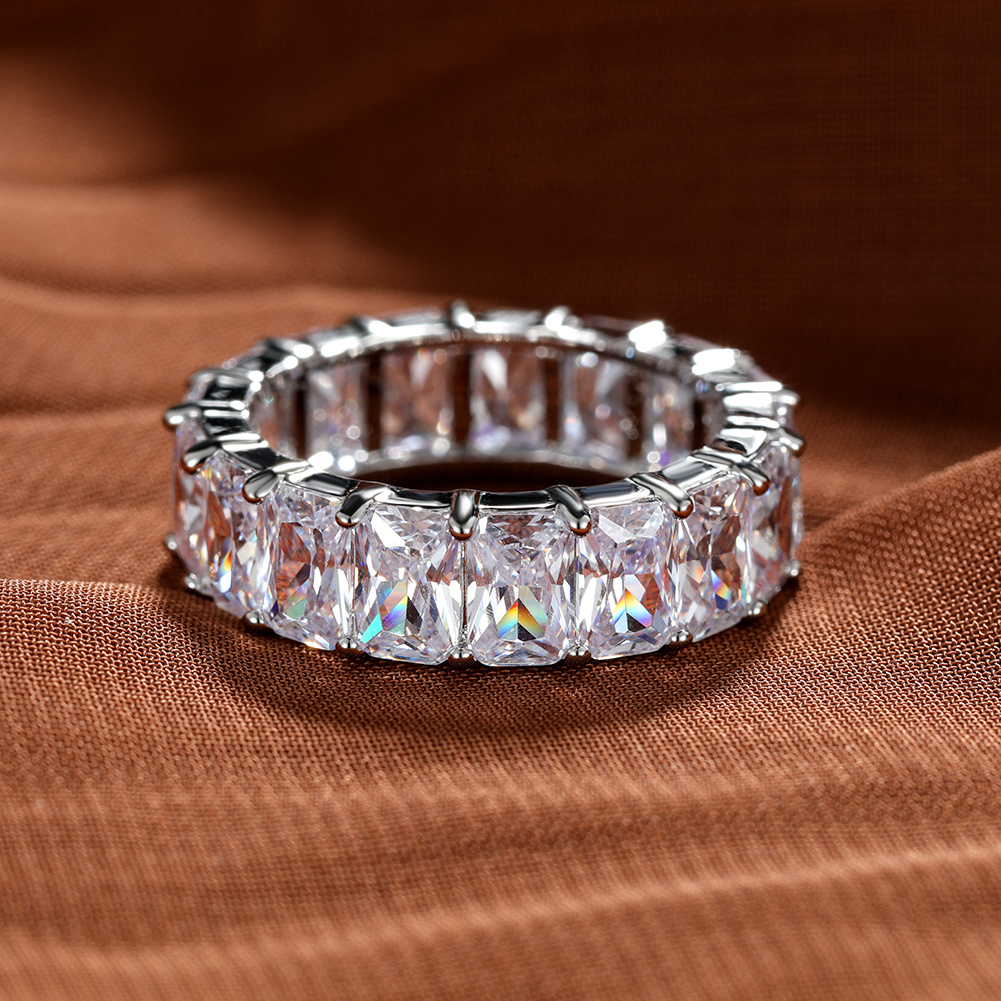 Temu Ruby Rings Delicate And Simple With A Ring Of Zircon Finger Ms Fashion's Wedding ...