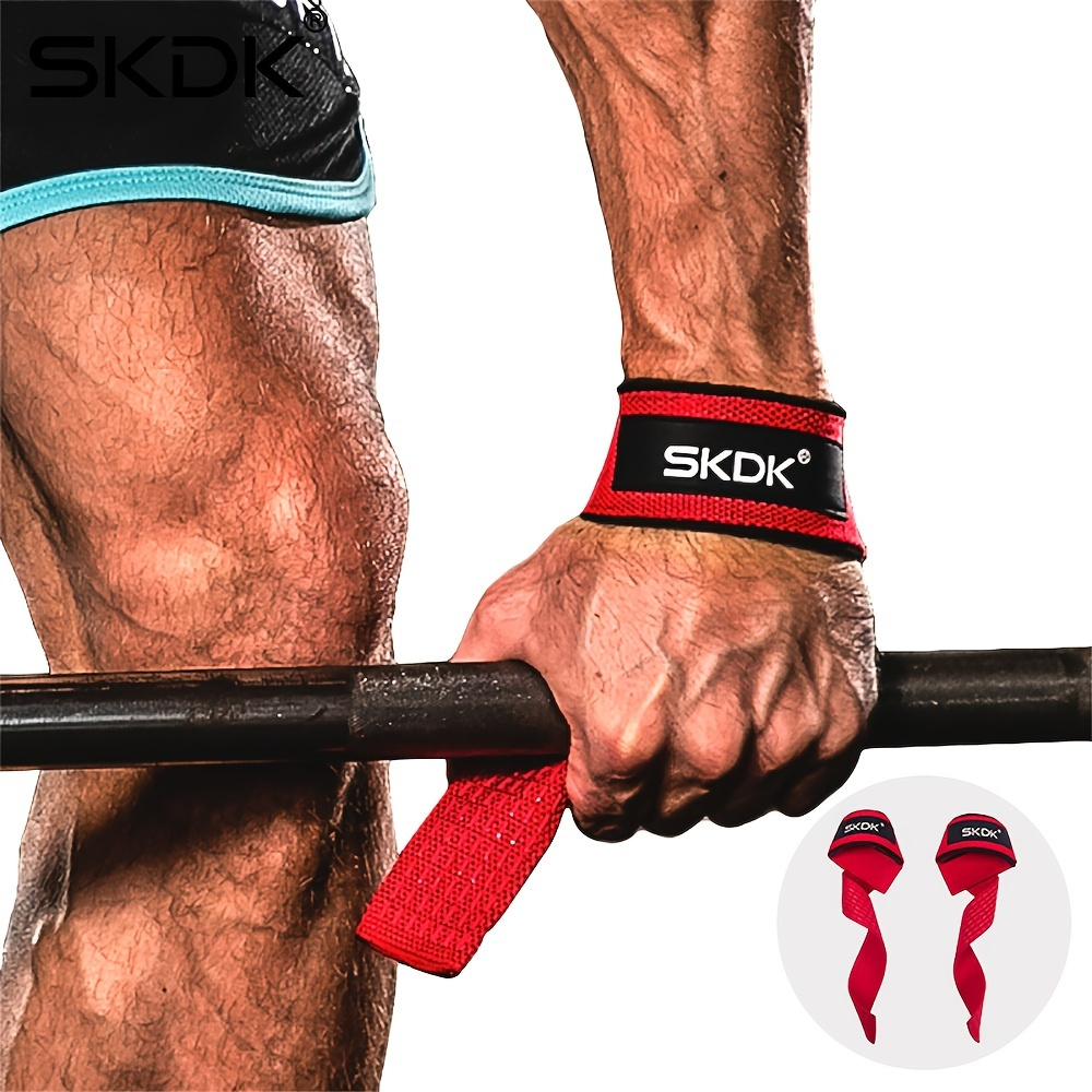SKDK Cotton Hard Pull Wrist Lifting Straps Grips Band-Deadlift
