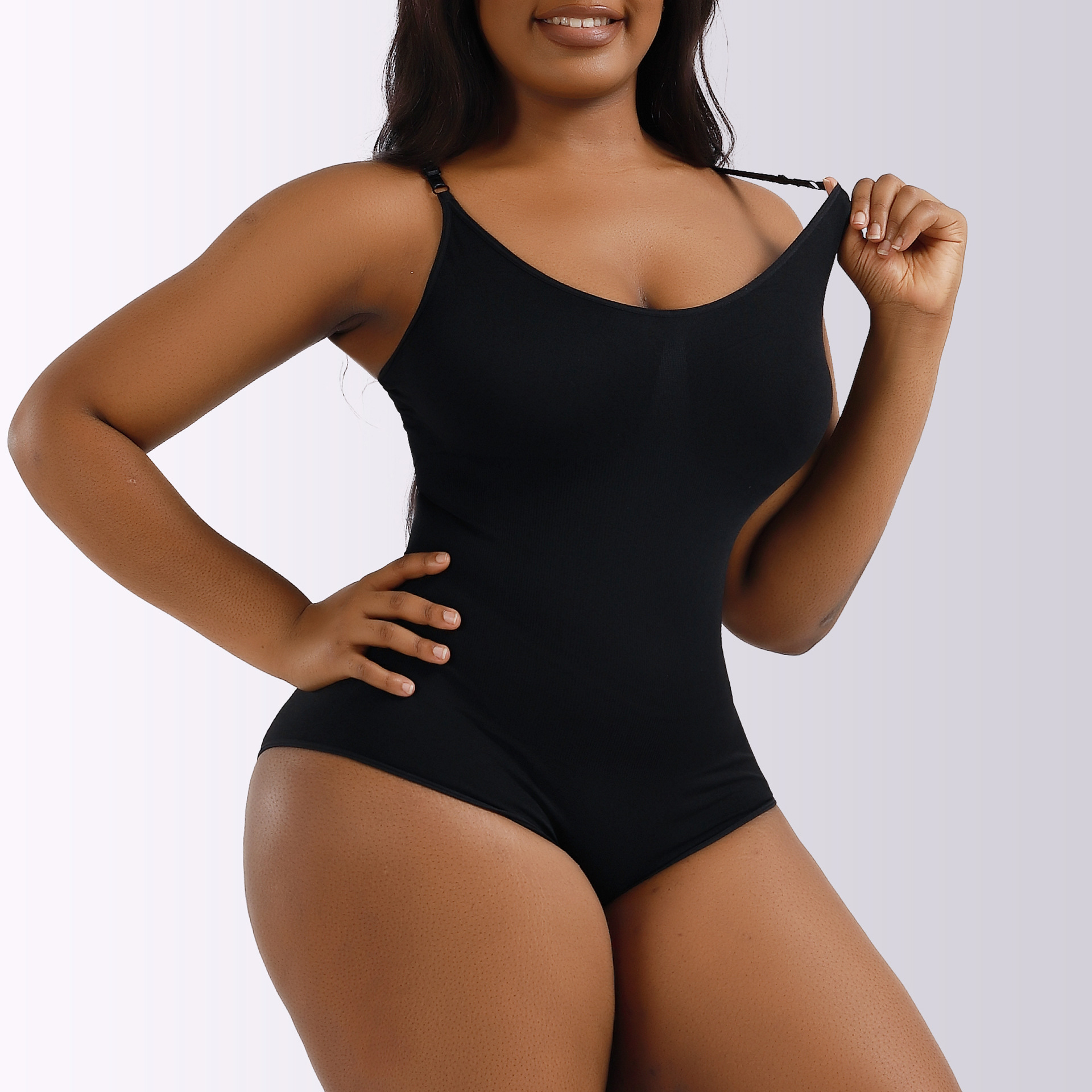  MOVWIN Women's Bodysuit Tummy Control Seamless Short