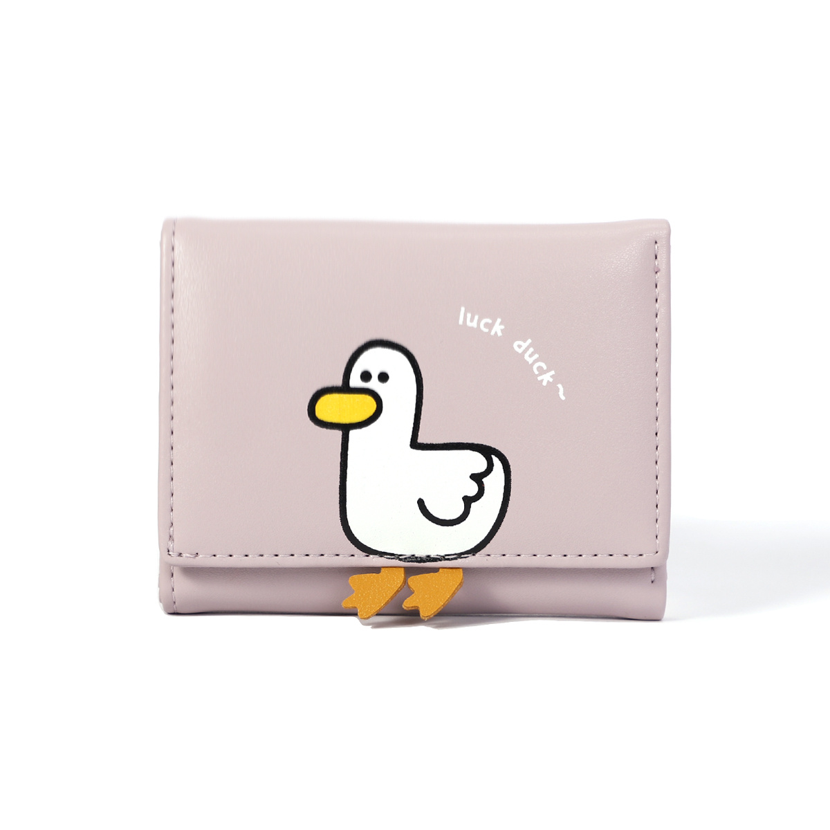 Girls Cute 3D Duck Tri-folded Wallet Small Wallet Cash Pocket Card Holder  ID Window Purse for Women (LIGHT BLUE, DUCK) 