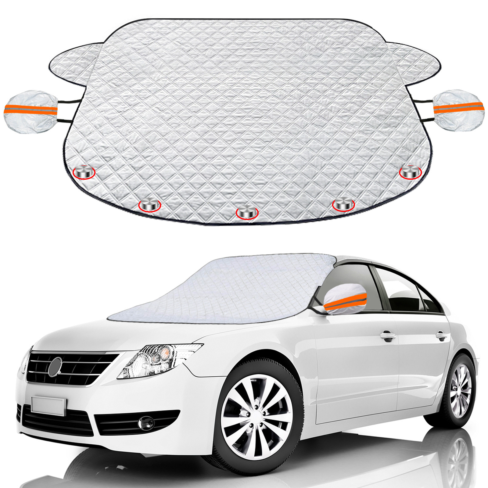 Windshield Snow Cover, Car Window Cover Ice and Snow Cover for Car with 4  Strong Magnets Edge & 4 Layer Material Protection, Large Size Suitable for  Most Cars and SUV - Automate Market