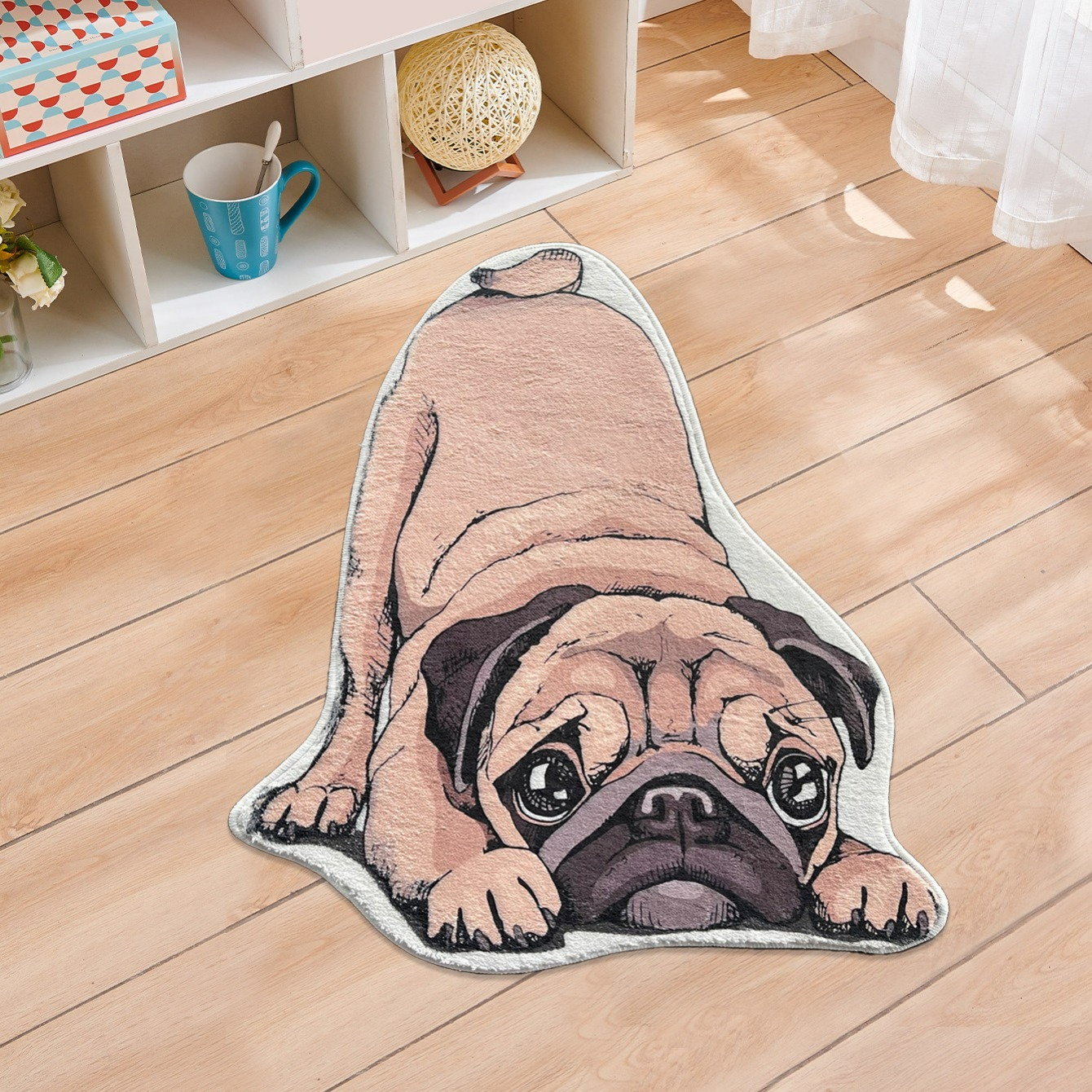 Courage the Cowardly Dog Cartoon Floor Mat Area Accent Carpet Living Room  Rugs