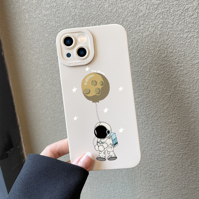 BITOBE Funda de astronauta para iPhone 14 Pro, diseño de funda con soporte  de lente de astronauta, protección de la cámara a prueba de golpes, funda