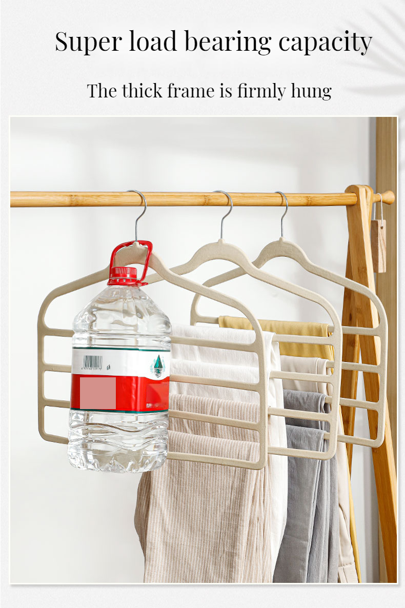 Velvet Pants Hanger Space Saving Non-Slip Pants Rack Hanger, Skirt