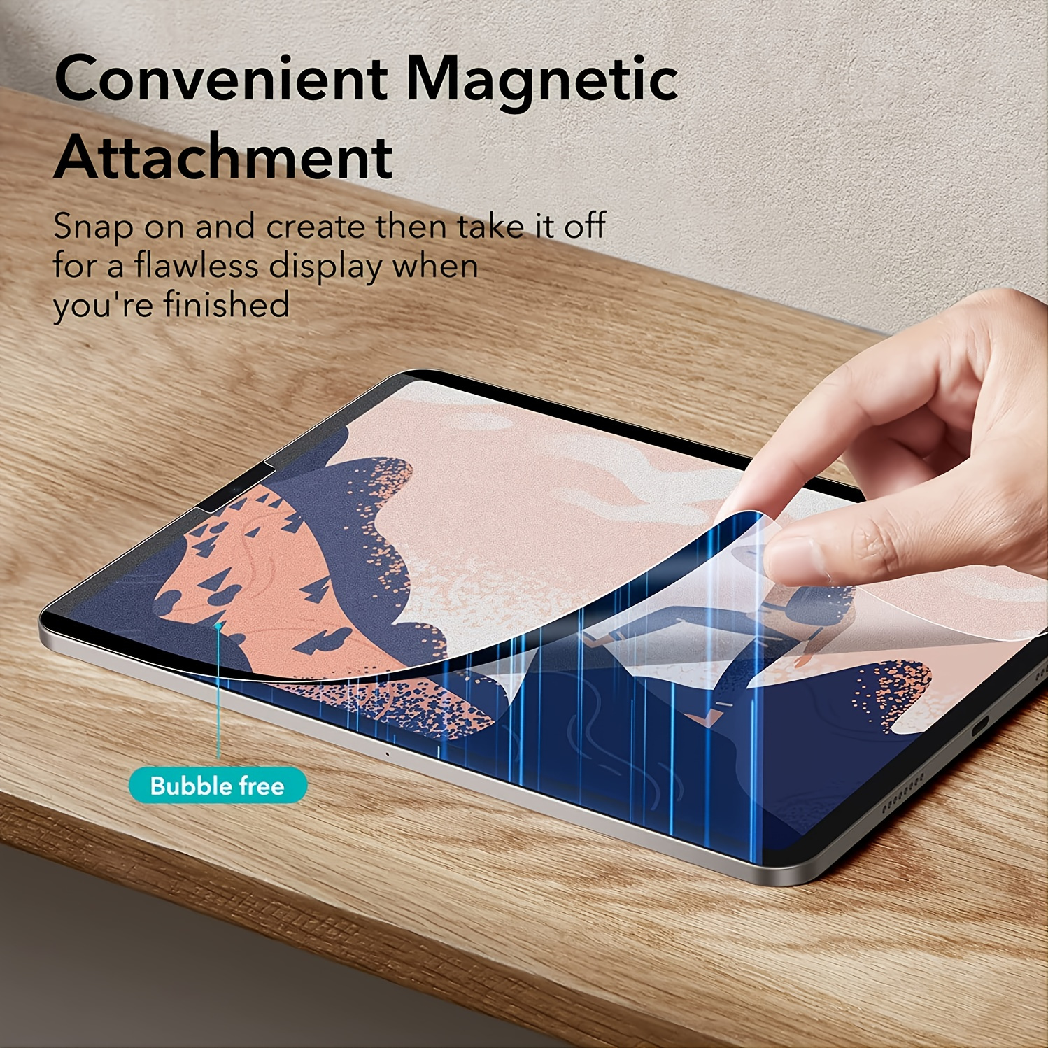 Comme protecteur d'écran en papier compatible avec Ipad, film mat amovible  magnétique pour dessin réutilisable