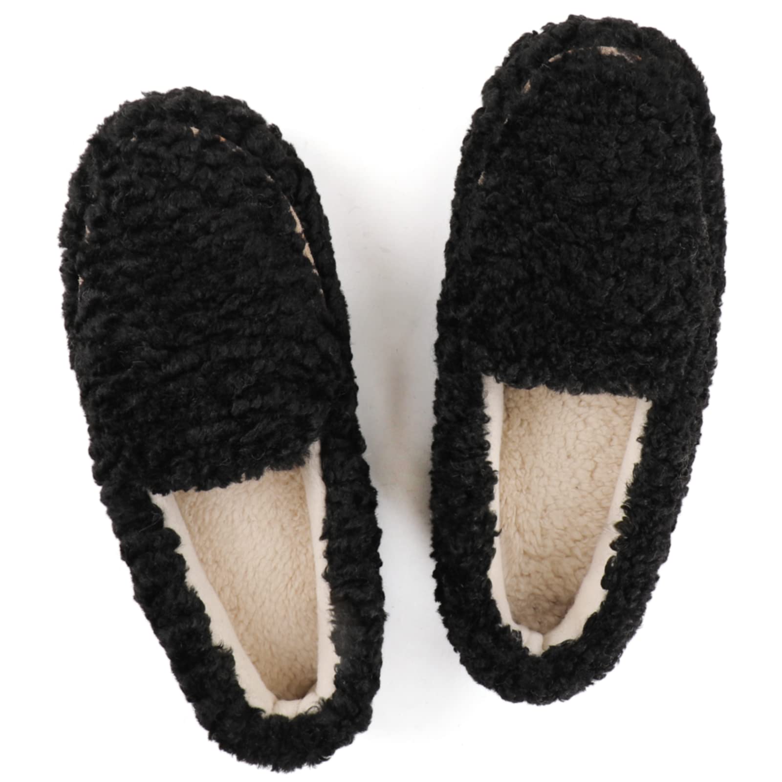 Women's Fleece Lined Indoor Outdoor Slippers Solid Comfort Warm Shoes