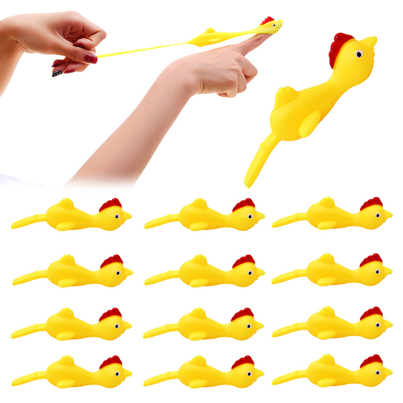 5PCS Catapult Launch Dinosaur Fun Tricky Slingshot Chick Practice Chicken  Elastic Flying Finger Birds Sticky DecompressionToy - AliExpress