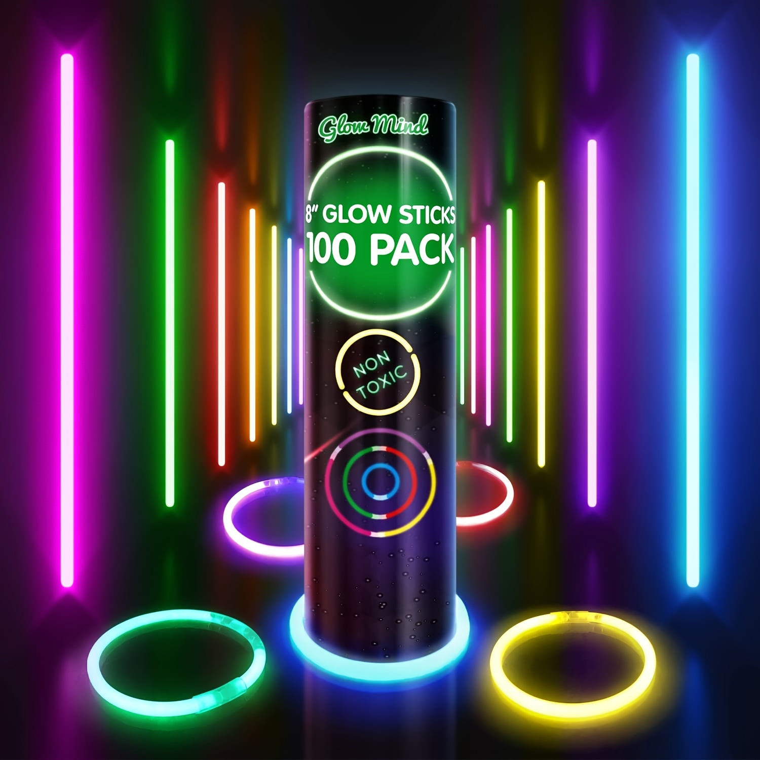 Ultra Bright Glow Sticks Glow In The Dark Party Supplies - Temu