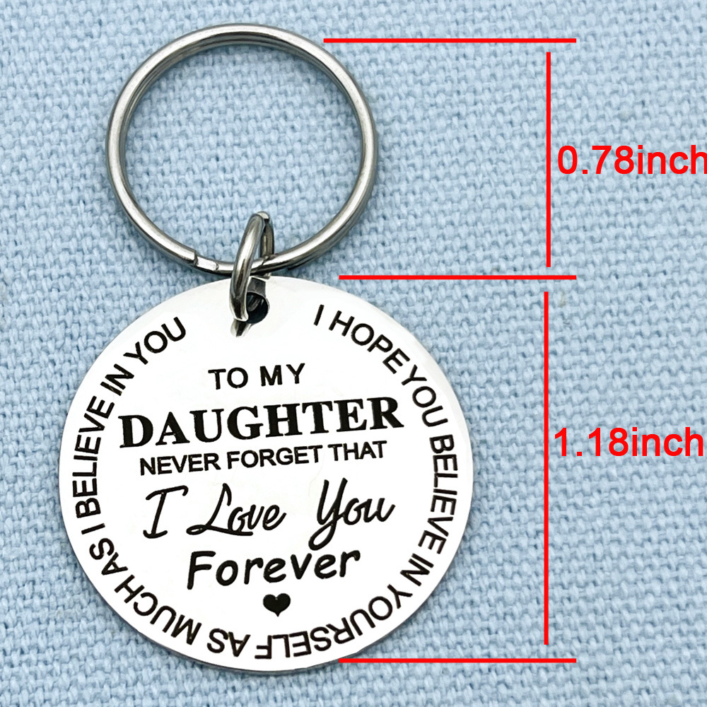 Inspirational Keychain Daughterson Encouraging Temu