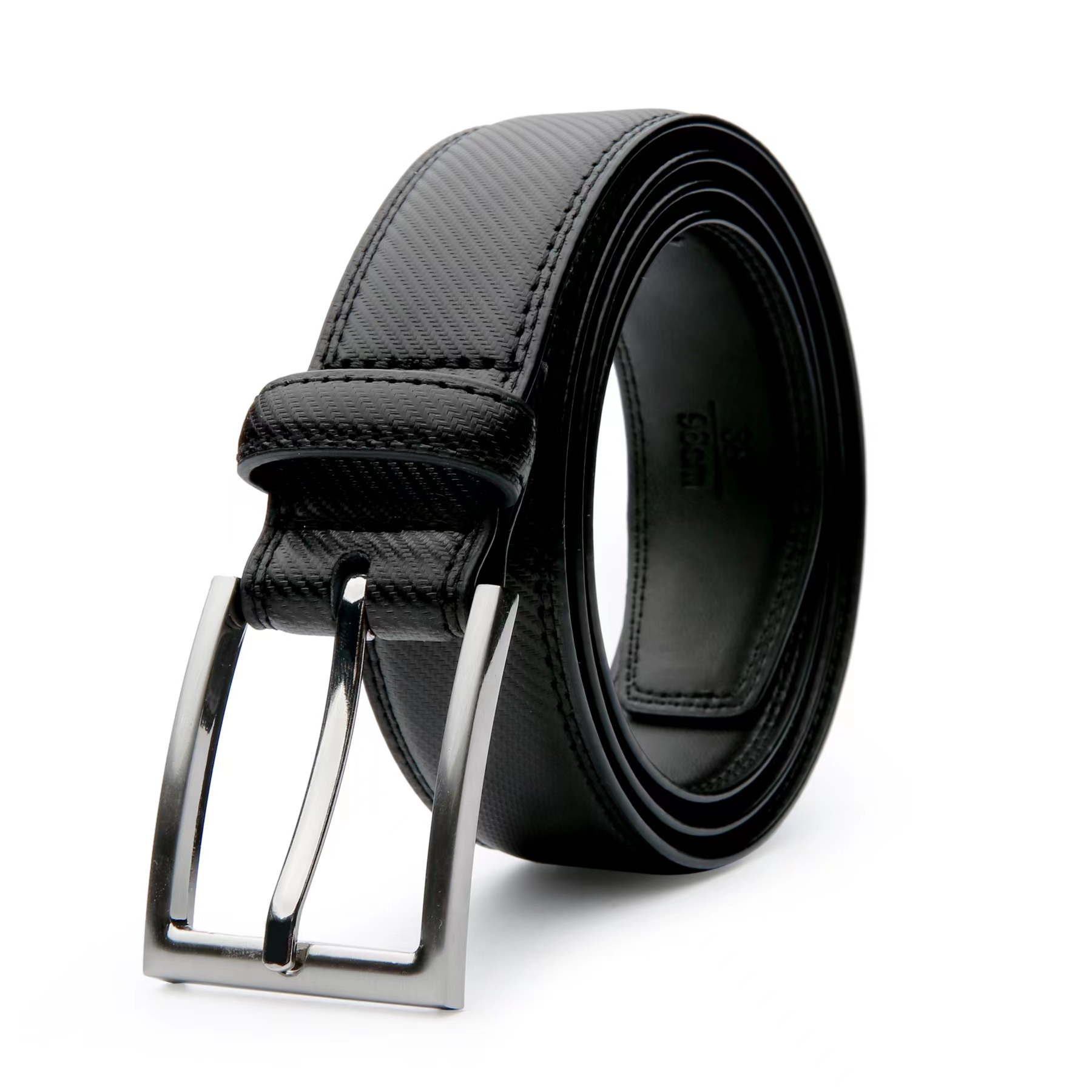 Black Leather Dress Belt