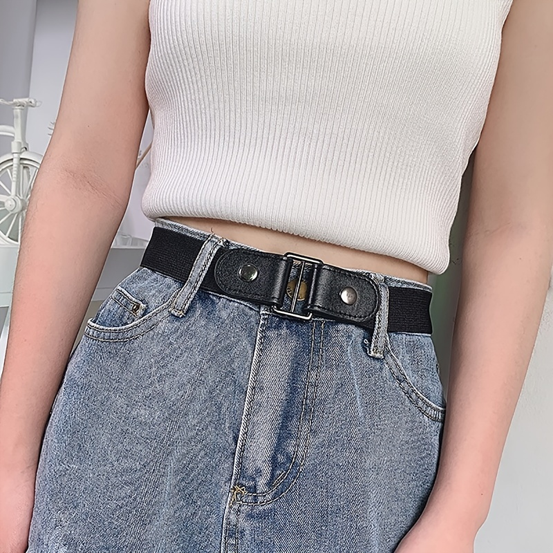 1pc Lazy Elastic Waist Cinch Belt, Unisex Trousers Waistband To Adjust Pant  Length