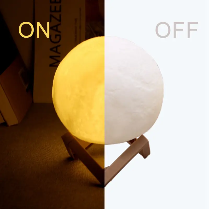 1pc 8 10 12cm led night light 3d printing moon light star light 7 color bedroom decoration night light shop booth decoration hotel bedside table decoration bar decoration gift for hotel catering event holding details 11