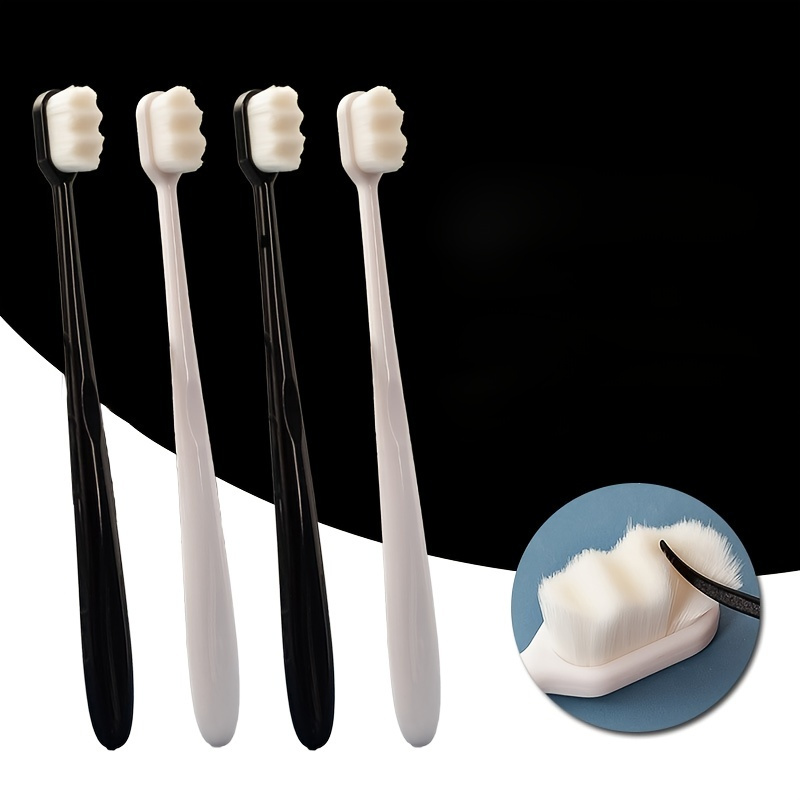 4pcs Soft Toothbrushes: The Perfect Solution for Sensitive Teeth!