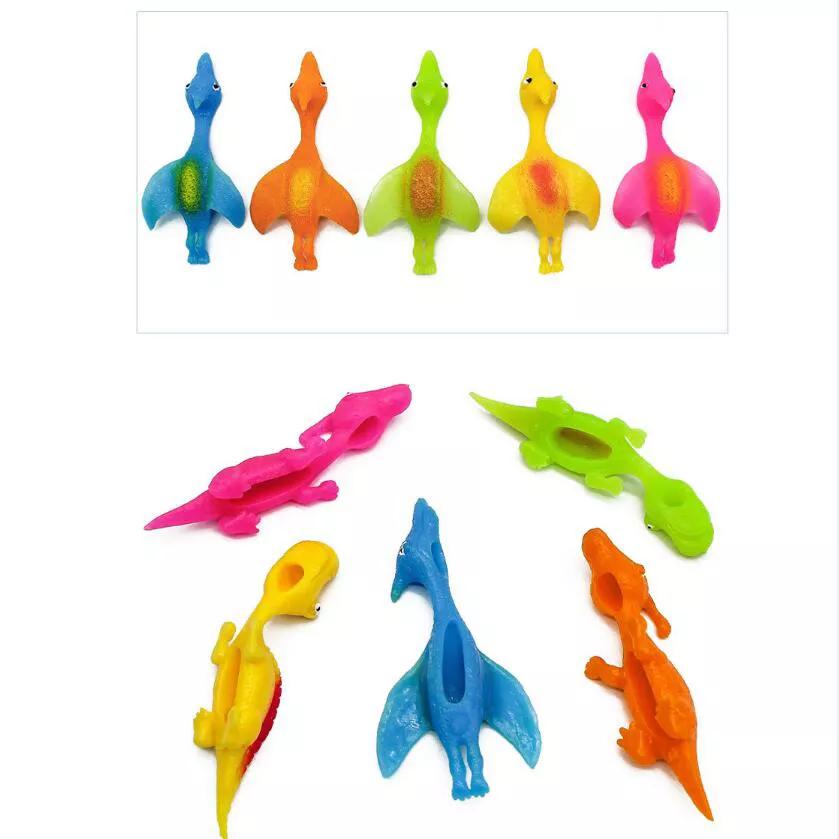 5/50 x fronde dinosaure jouets catapulte jouet élastique doigt  volant-dinosaure
