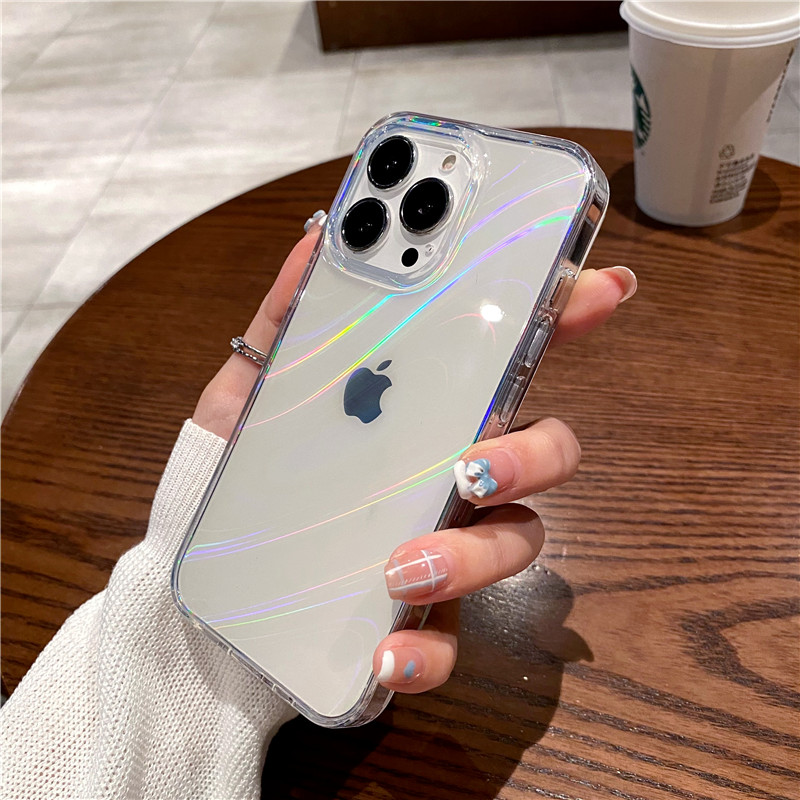 Luxury Matte Laser Aurora Phone Case for iPhone 13 PRO Max 12 11 Xs X Xr 7  Plus 12 13 Mini Hybrid Ammor Shockproof Back Coverluxury Matte Laser Aurora  Phone Ca 