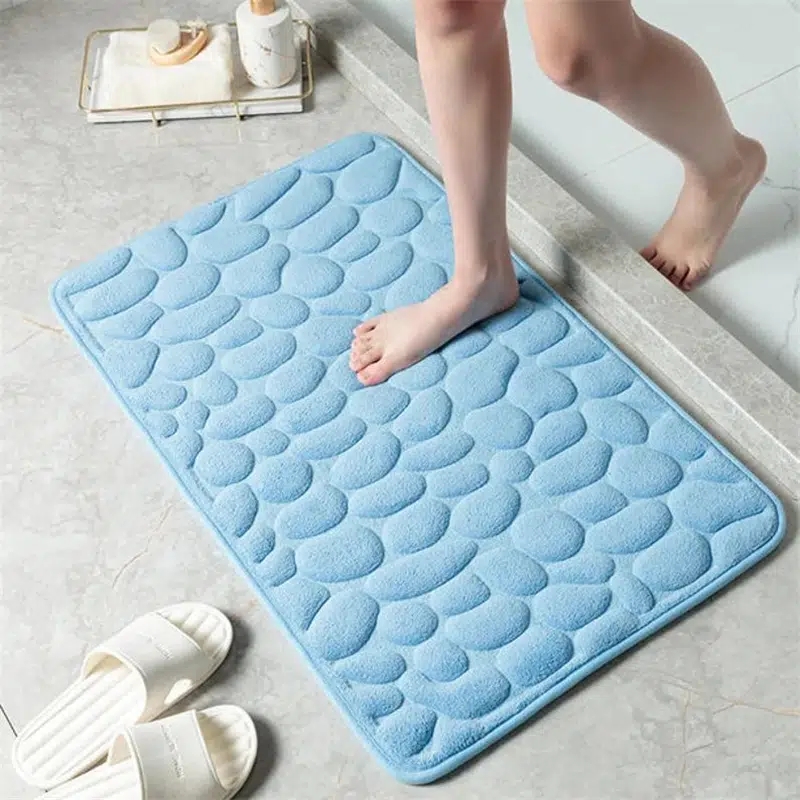 Buy BLINE Memory Foam Bath Mat Water Absorbent Shower Mat, Thick Bath Rugs  for Bathroom Non Slip with PVC Backing (60*40 CM) Online at Best Prices in  India - JioMart.