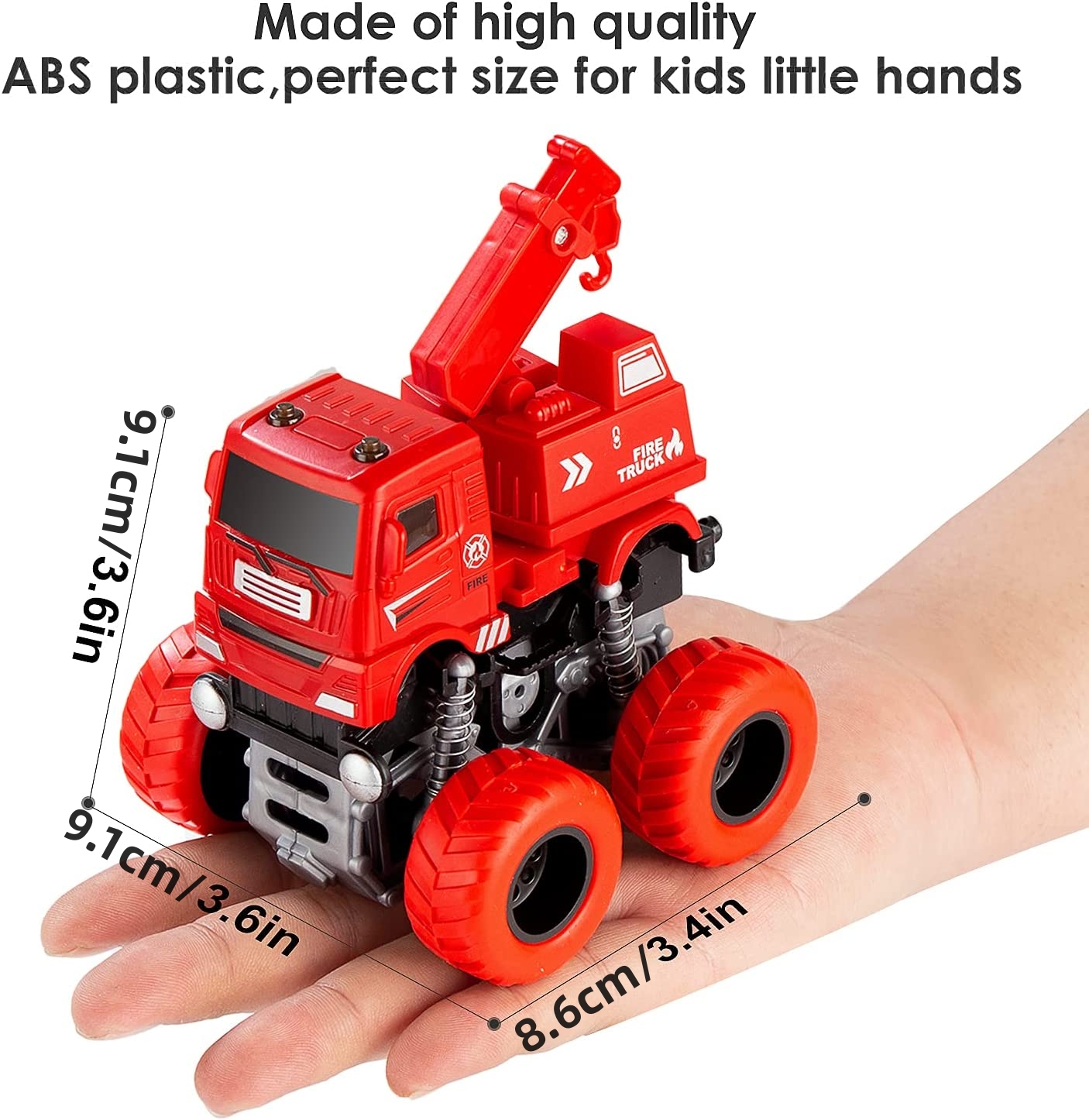 消防車モンスタートラックおもちゃ 4x4 車 3～9 歳の男の子用 1 個