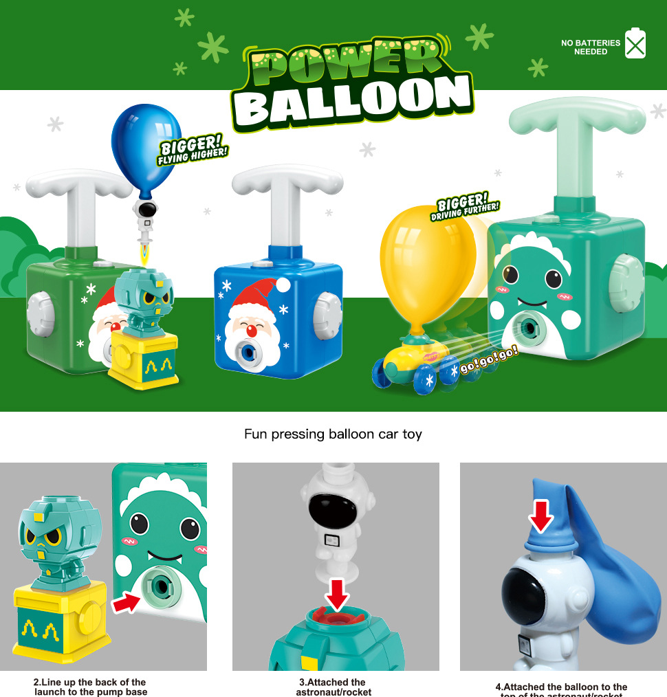Balloon Machine & Launcher - Complete Set, Cars & Rocket