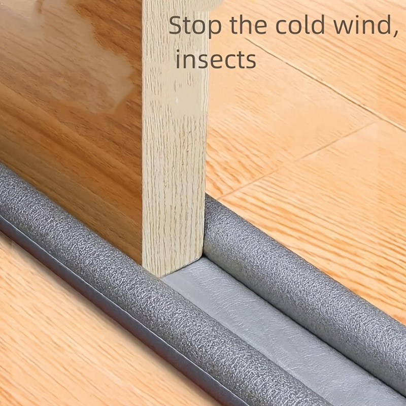 

1pc Door Seam Door Bottom Sealing Strip, Soundproof Door Window Adhesive Strip, Windshield Warm Sticker Strip, Insulated Dustproof Windproof Strip