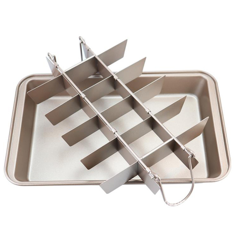 Non stick Stainless Steel Brownie Cake Pan With Dividers - Temu