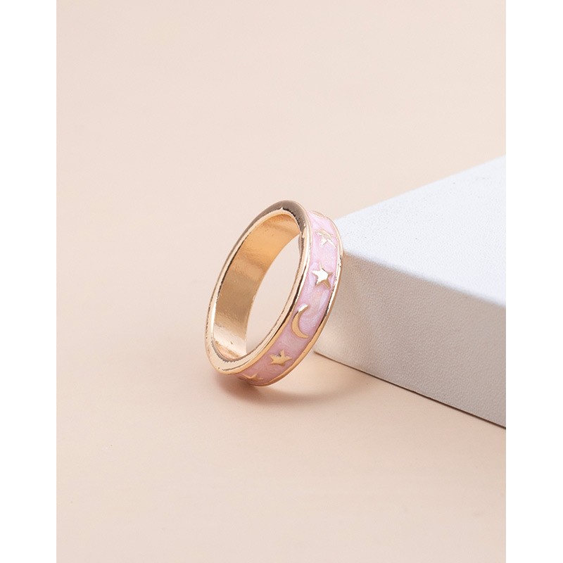 LOUIS VUITTON PINK LUCITE INCLUSION RING