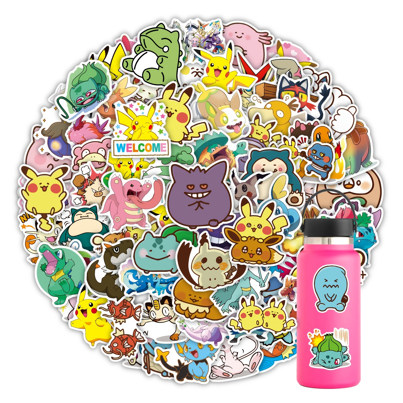 Cute Stocking Stuffers 100pcs Frog Stickers Cute Aesthetic Vinyl ...