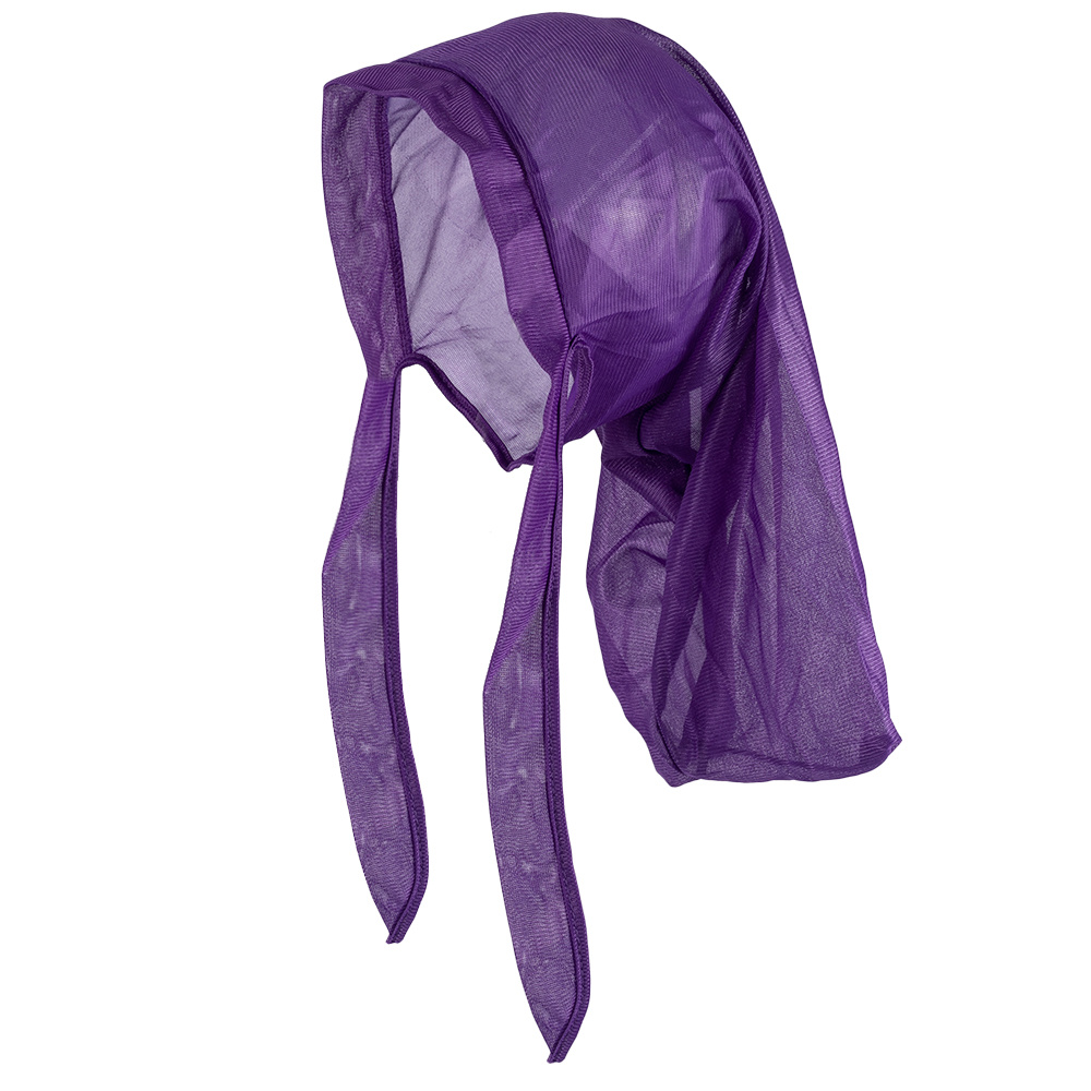 Women Satin Braid Bonnet Hat Sleep Caps Night Caps Solid Bonnet