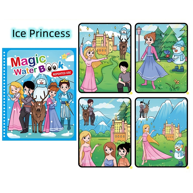 Disney magic frozen water painting book educational toys girl
