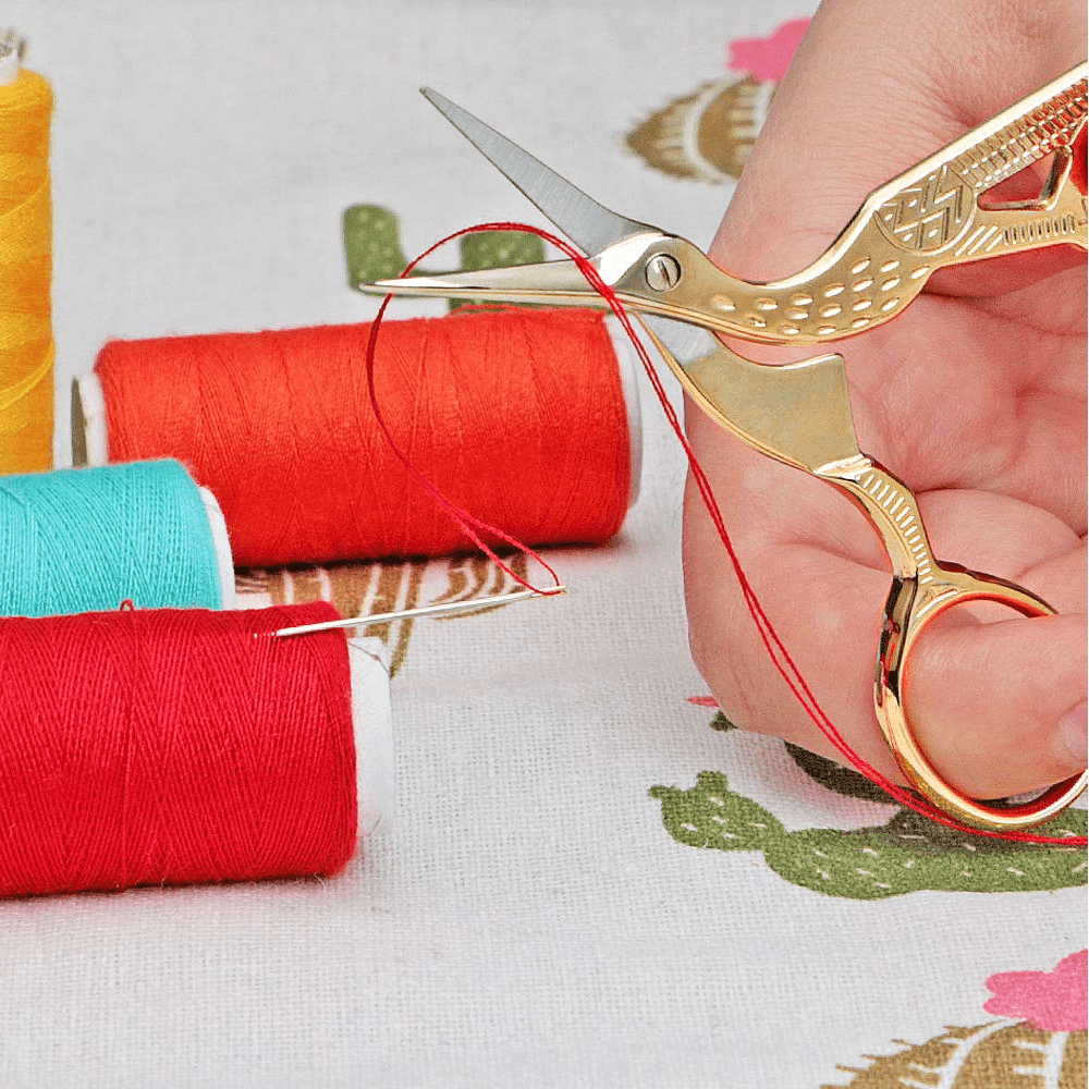 1pc 3 74in Embroidery Scissors Stainless Steel Scissors For Sewing