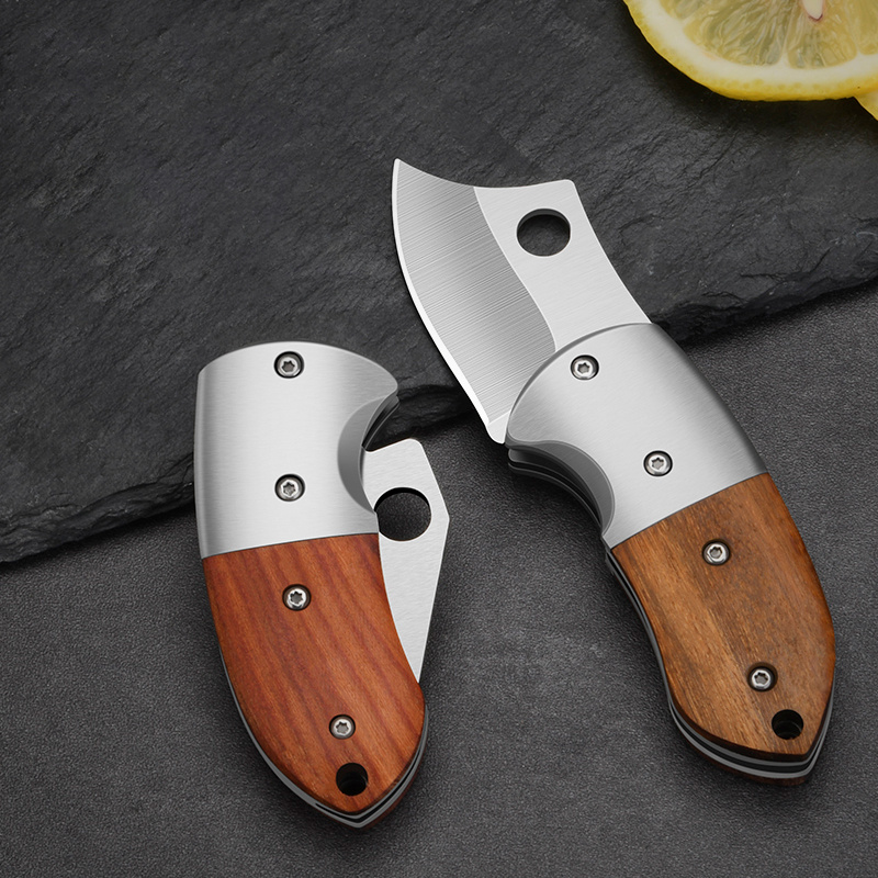  Dispatch Mini Folding Small Pocket Knife, Stainless Steel  Sanding Blade and Steelhead EDC with Wooden Handle, Everyday Carry, Unique  Small Gift for Father-Mother Men Women : Tools & Home Improvement