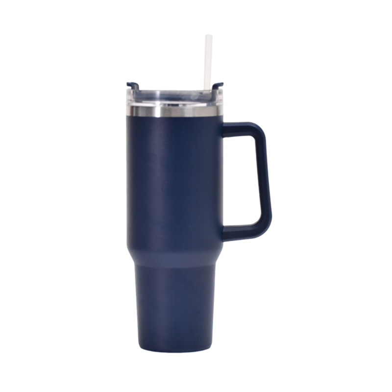 40 oz Tumbler Cup Dupe Straw Lid Insulated Stainless Steel Water