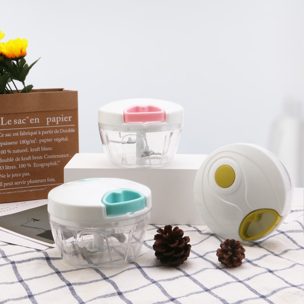 Manual Food Chopper For Vegetable Fruits Nuts, Onions Chopper, Hand