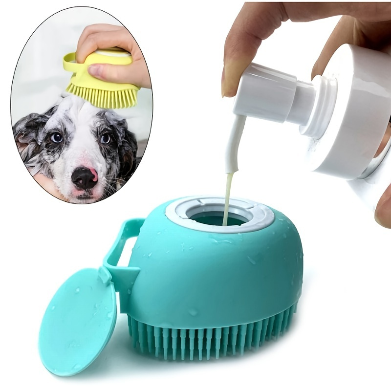 Pamper Your Pet With This Soft Silicone Dog Cat Bath Brush - Temu