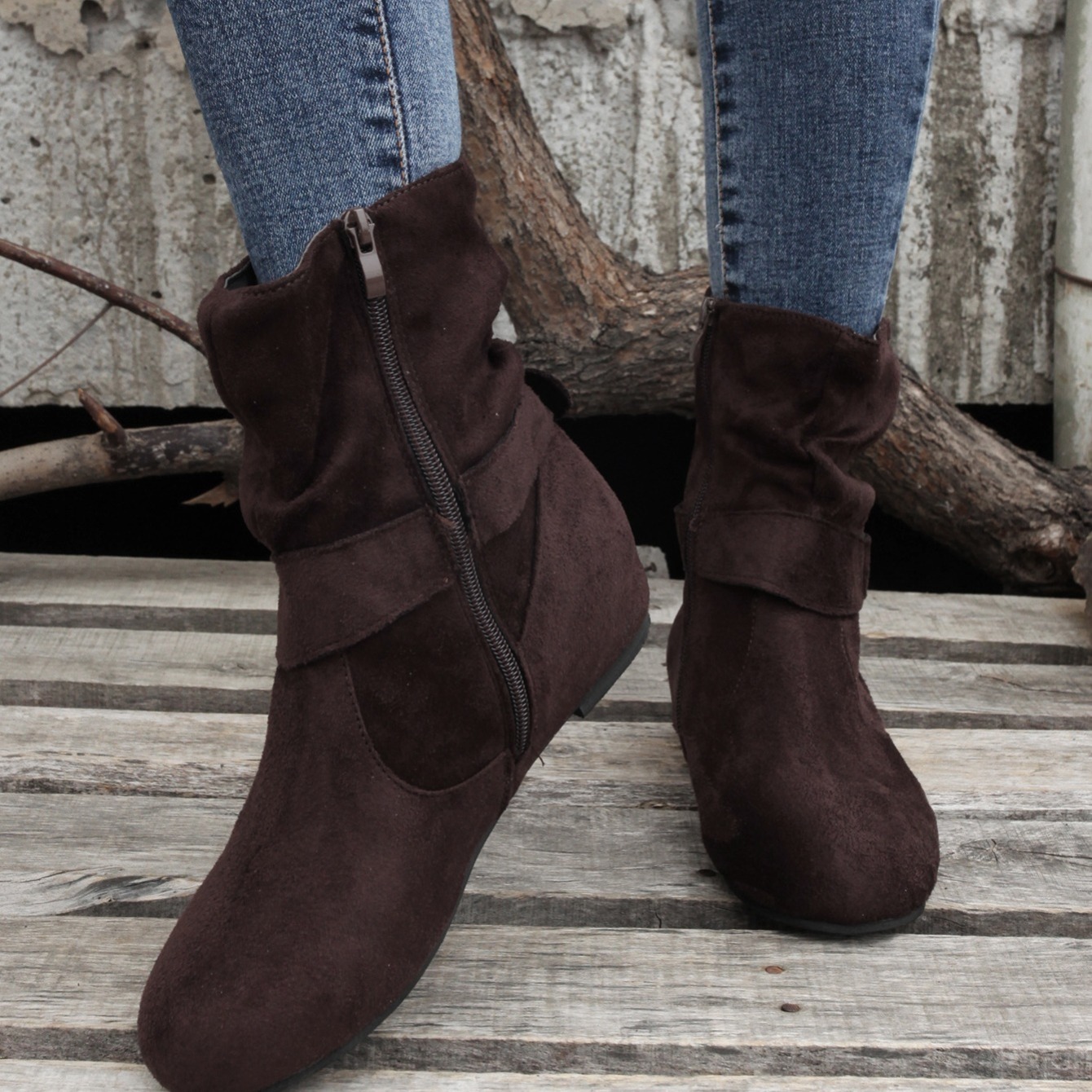 Leather slouch hotsell ankle boots uk