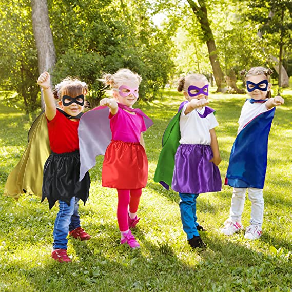 Capa Superhéroe Niños Disfraz Halloween Niñas Falda - Temu