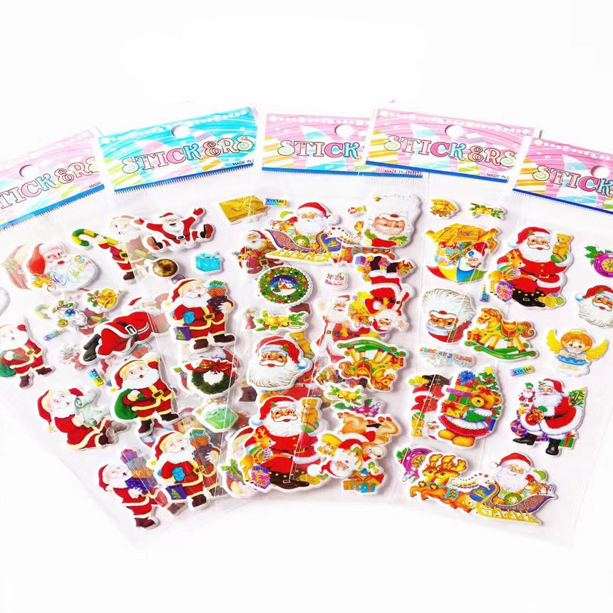 Kids Cartoon Sticker Sheets 3D Puffy Vinyl Bulk Stickers Toys Christmas  Gifts