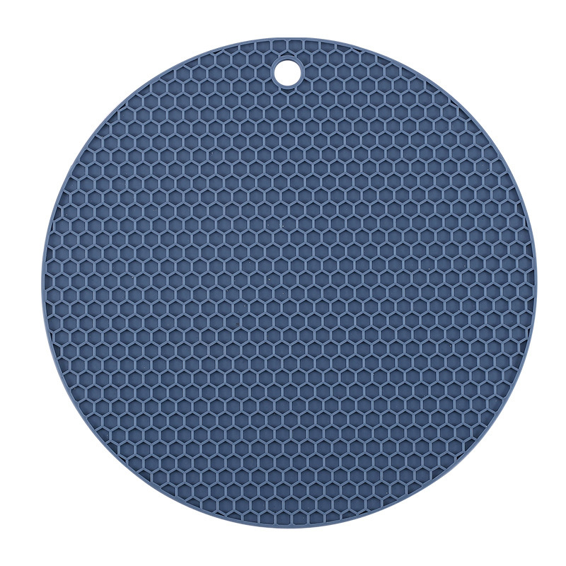 1PC Round Round Table Mat Silicone Insulation Mat Round Honeycomb